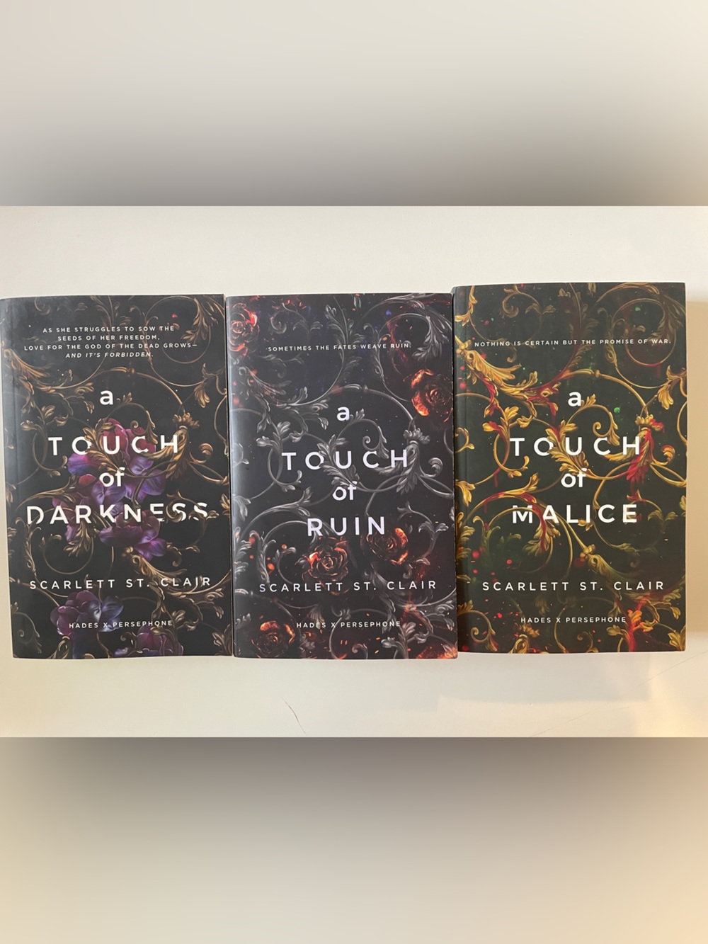 A Touch of Darkness by Scarlett St.Clair — First 3 Books — Hades x Persephone